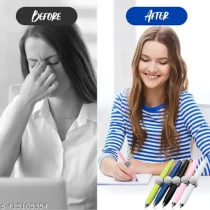 Spinning Pen Rotatable Finger Pen with LED Light