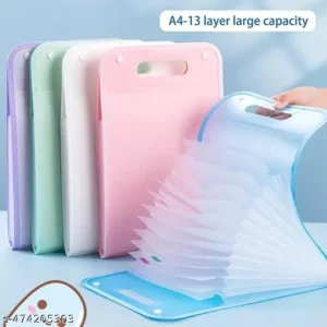 13-Layer A4 Multi-Color Expanding File Folder